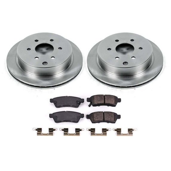 Ultimate Brakes Rear Ceramic Brake Pad and Rotor Kit with Hardware WM80155