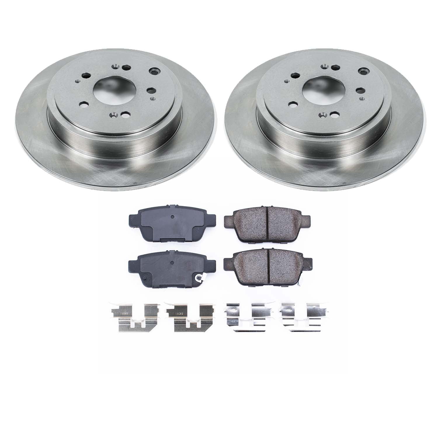 Ultimate Brakes Rear Ceramic Brake Pad and Rotor Kit with Hardware WM80158