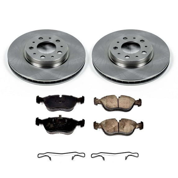 Ultimate Brakes Rear Ceramic Brake Pad and Rotor Kit with Hardware WM80162