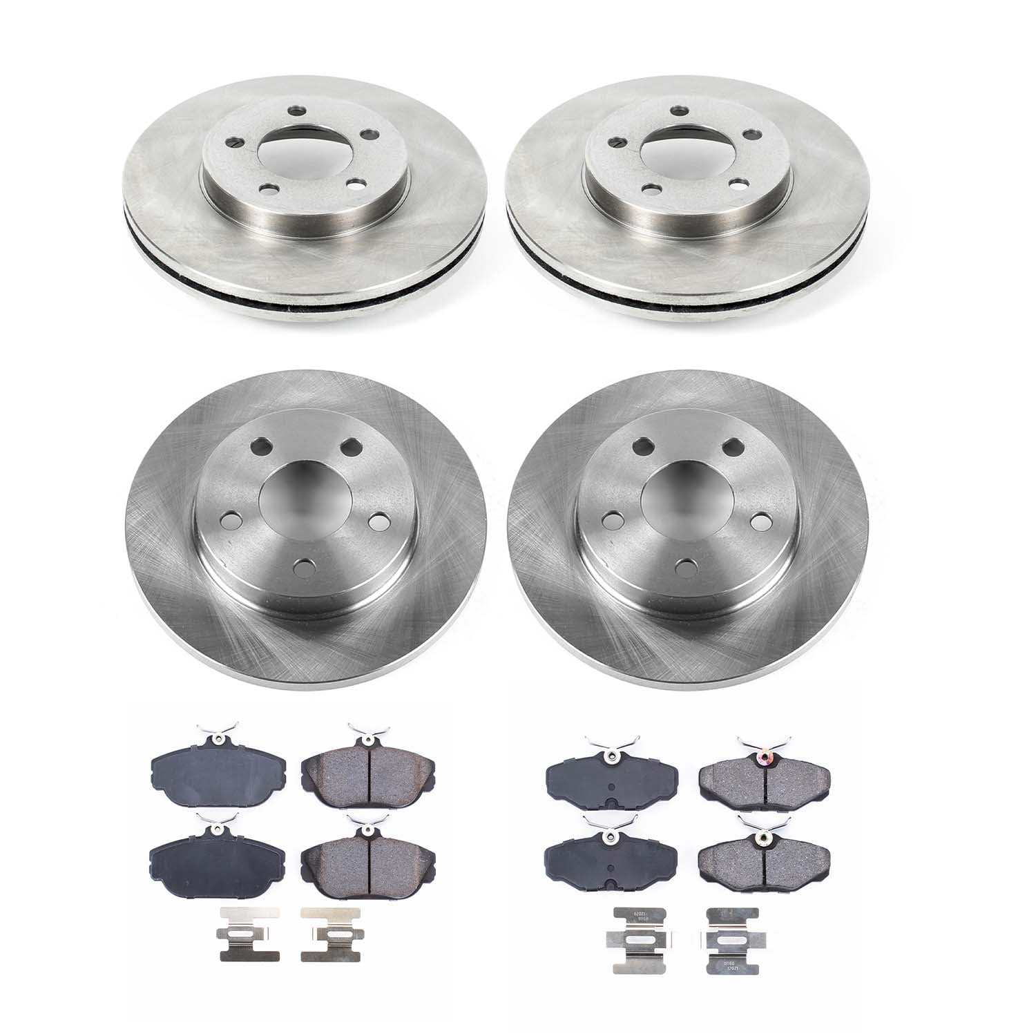 Ultimate Brakes Rear Ceramic Brake Pad and Rotor Kit with Hardware WM80172