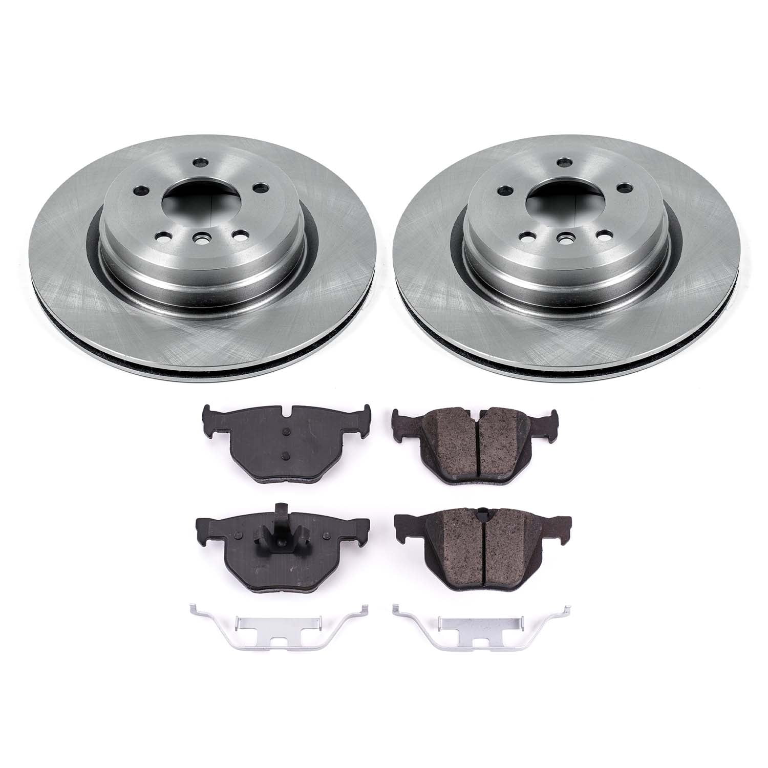 Ultimate Brakes Rear Ceramic Brake Pad and Rotor Kit with Hardware WM80219