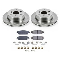 Ultimate Brakes Rear Ceramic Brake Pad and Rotor Kit with Hardware WM80222 for Cadillac; Chevrolet; GMC