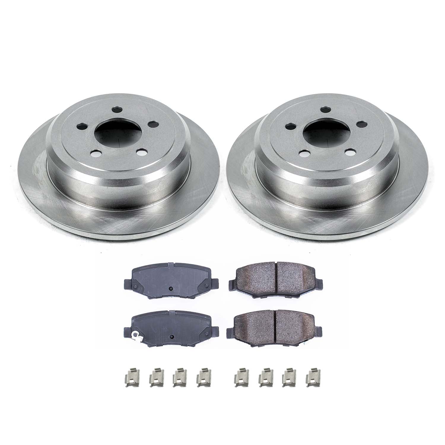 Ultimate Brakes Rear Ceramic Brake Pad and Rotor Kit with Hardware WM80266