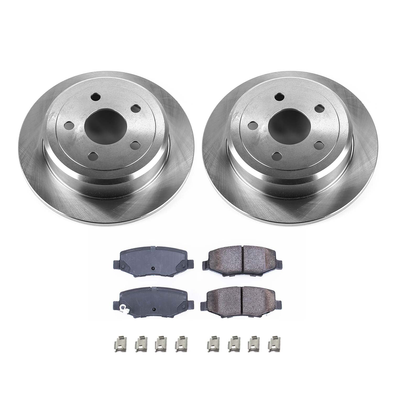 Ultimate Brakes Rear Ceramic Brake Pad and Rotor Kit with Hardware WM80268
