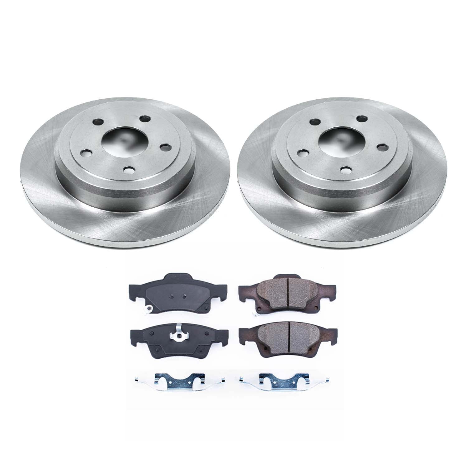 Ultimate Brakes Rear Ceramic Brake Pad and Rotor Kit with Hardware WM80312