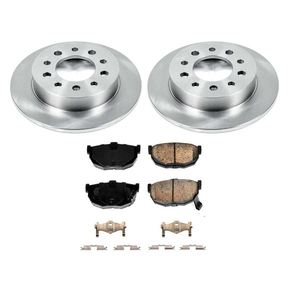 Ultimate Brakes Rear Ceramic Brake Pad and Rotor Kit with Hardware WM80333