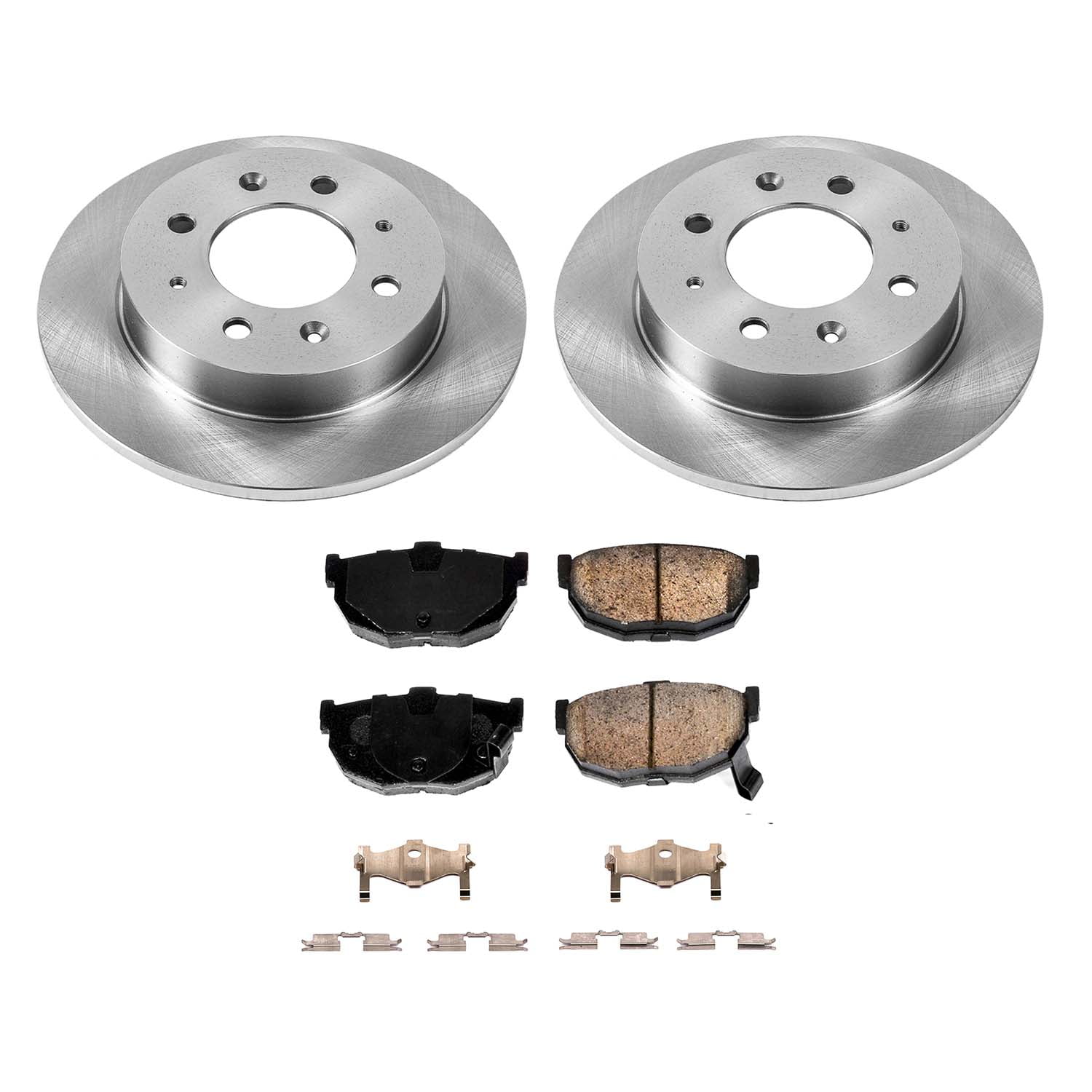 Ultimate Brakes Rear Ceramic Brake Pad and Rotor Kit with Hardware WM80335