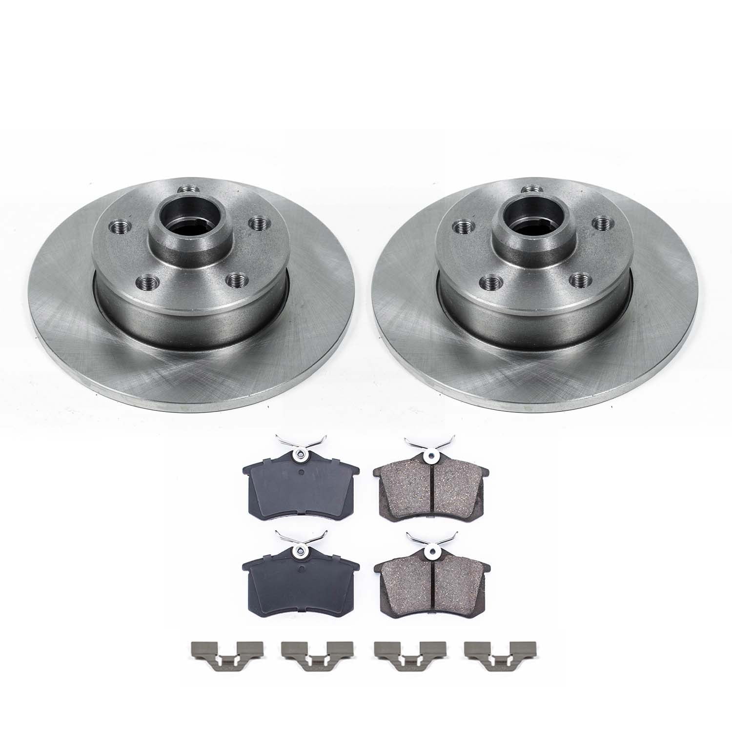 Ultimate Brakes Rear Ceramic Brake Pad and Rotor Kit with Hardware WM80342