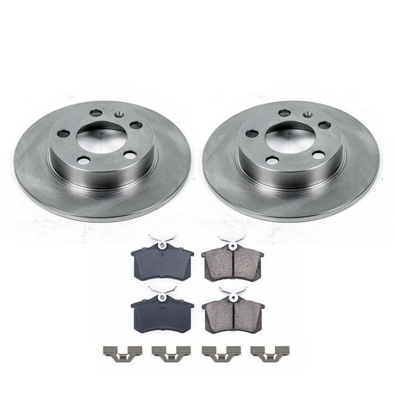 Ultimate Brakes Rear Ceramic Brake Pad and Rotor Kit with Hardware WM80344
