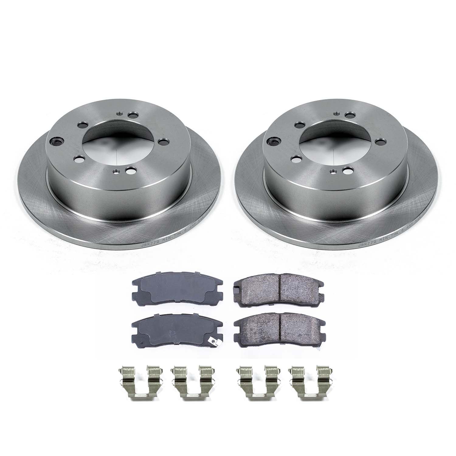 Ultimate Brakes Rear Ceramic Brake Pad and Rotor Kit with Hardware WM80384