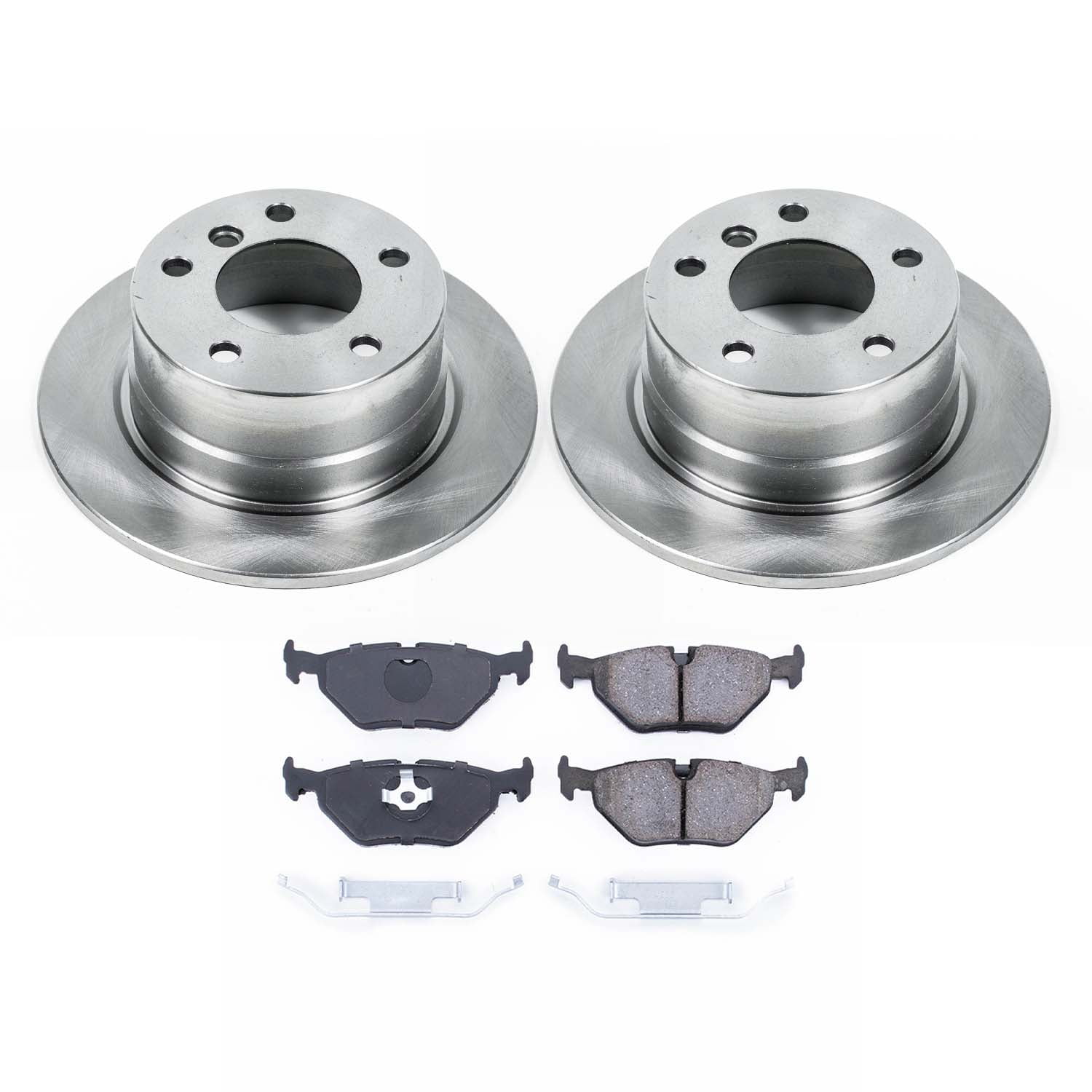 Ultimate Brakes Rear Ceramic Brake Pad and Rotor Kit with Hardware WM80404