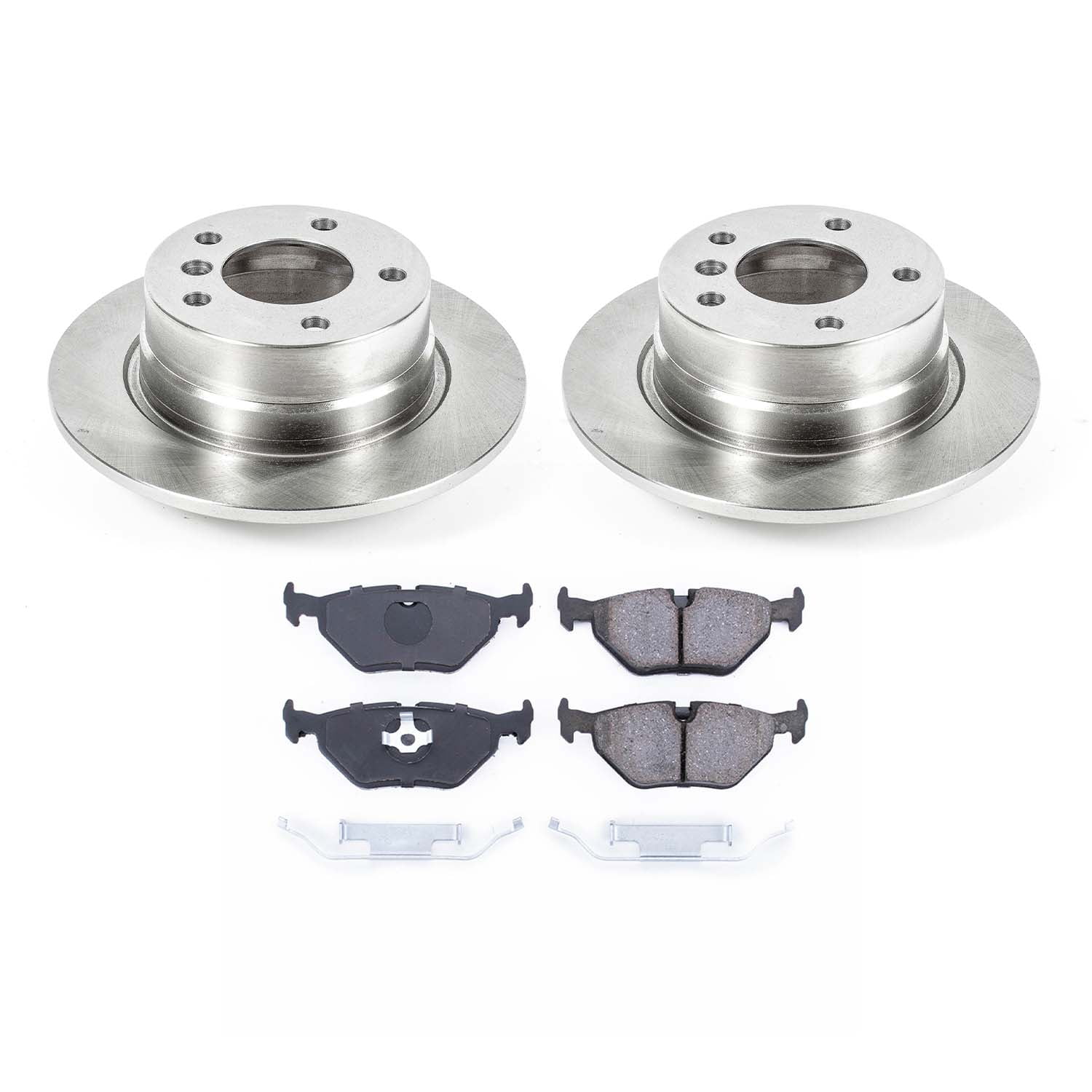 Ultimate Brakes Rear Ceramic Brake Pad and Rotor Kit with Hardware WM80414