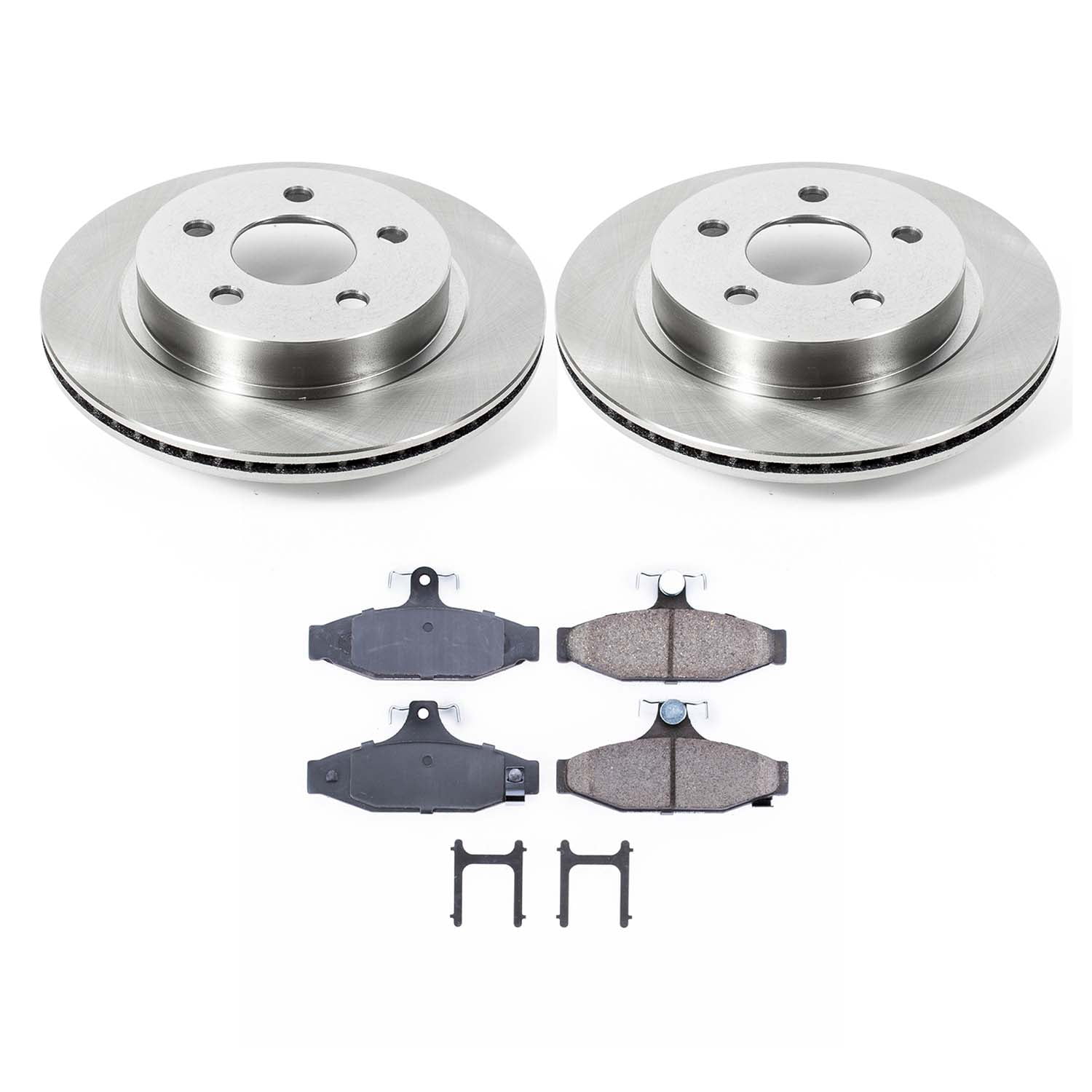 Ultimate Brakes Rear Ceramic Brake Pad and Rotor Kit with Hardware WM80423