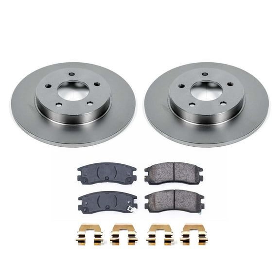 Ultimate Brakes Rear Ceramic Brake Pad and Rotor Kit with Hardware WM80457