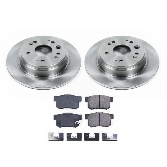 Ultimate Brakes Rear Ceramic Brake Pad and Rotor Kit with Hardware WM80468