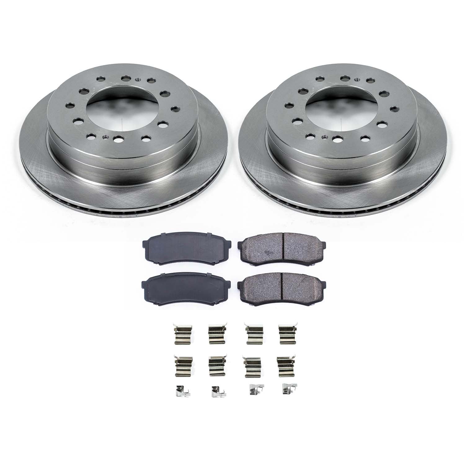 Ultimate Brakes Rear Ceramic Brake Pad and Rotor Kit with Hardware WM80512