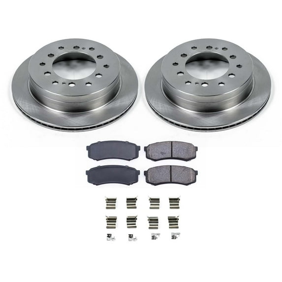 Ultimate Brakes Rear Ceramic Brake Pad and Rotor Kit with Hardware WM80512