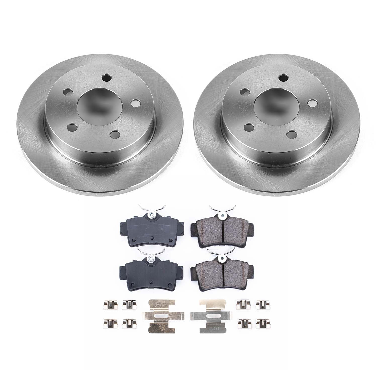 Ultimate Brakes Rear Ceramic Brake Pad and Rotor Kit with Hardware WM80523