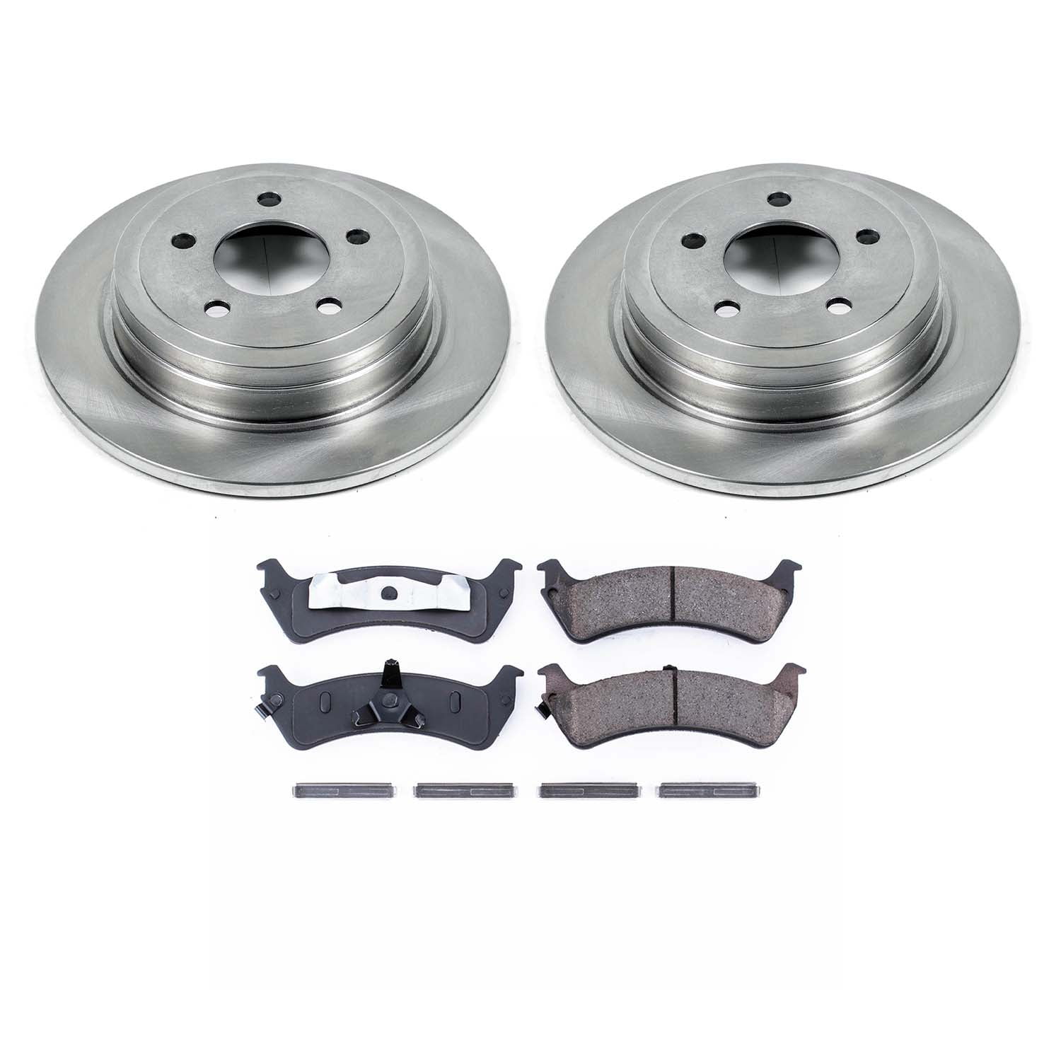 Ultimate Brakes Rear Ceramic Brake Pad and Rotor Kit with Hardware WM80546