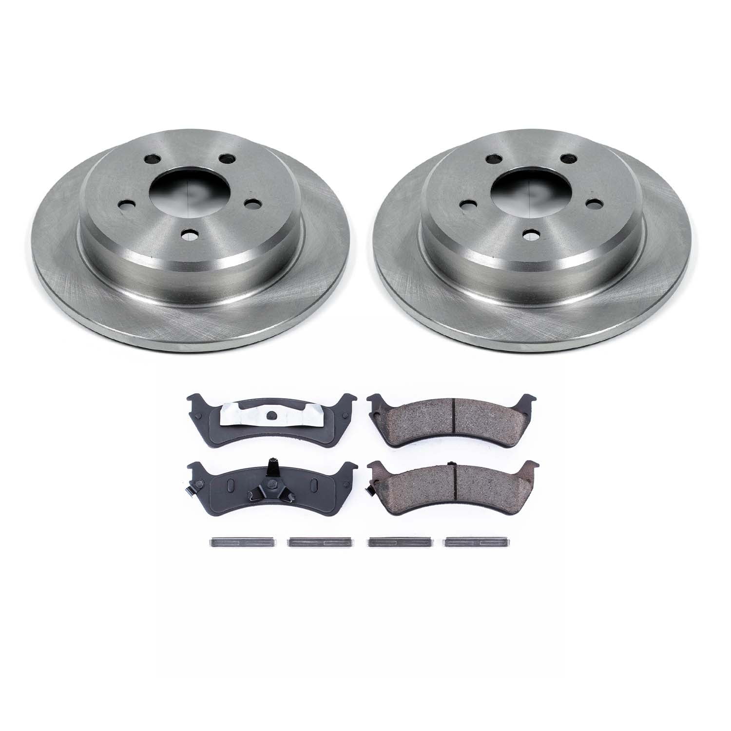 Ultimate Brakes Rear Ceramic Brake Pad and Rotor Kit with Hardware WM80548
