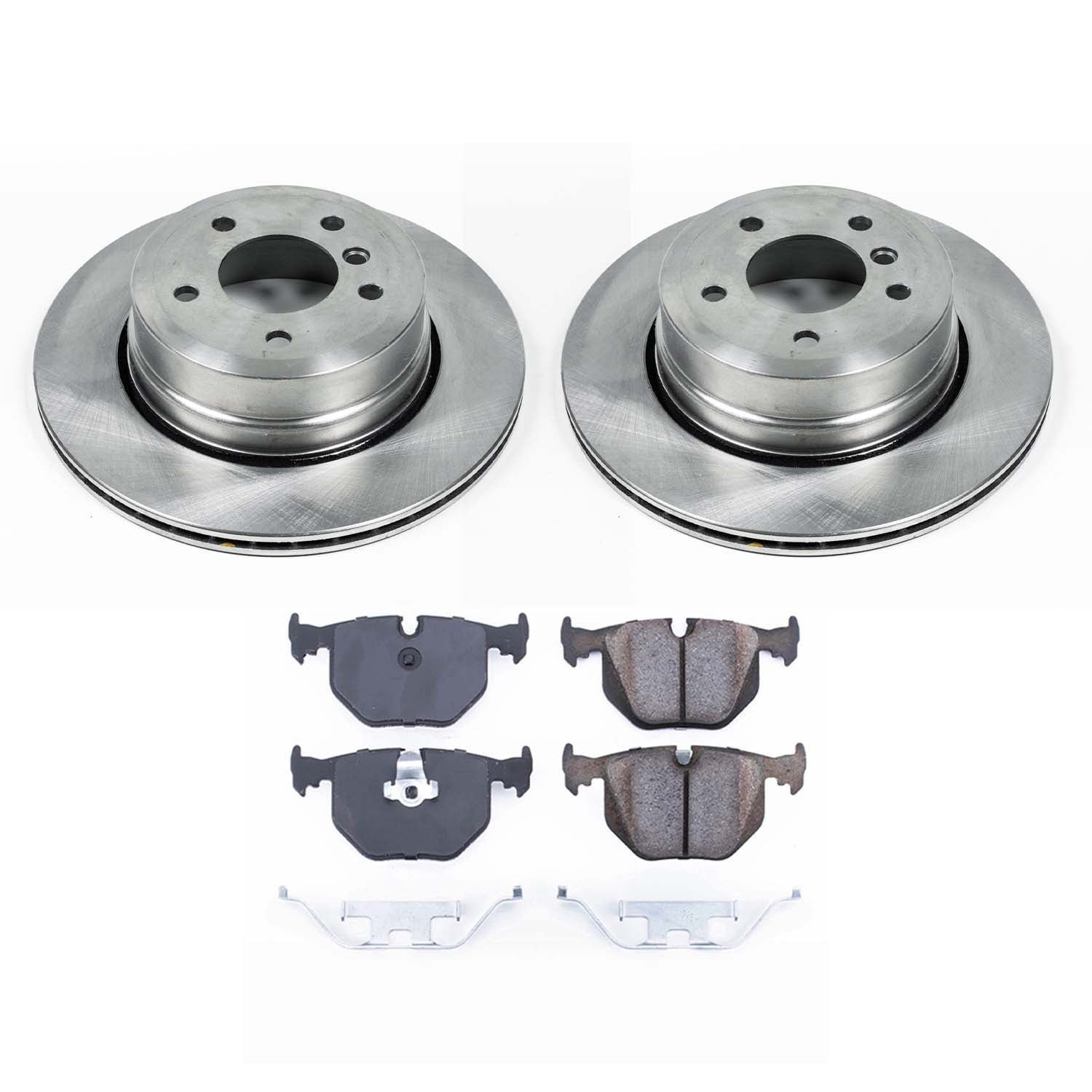 Ultimate Brakes Rear Ceramic Brake Pad and Rotor Kit with Hardware WM80570