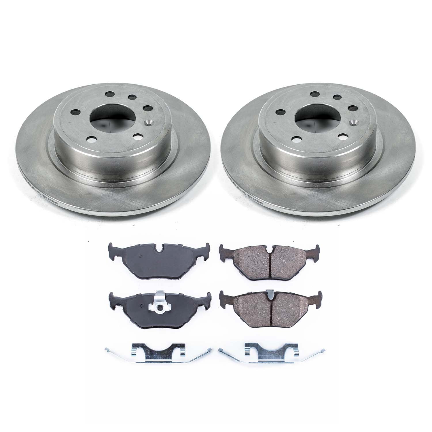 Ultimate Brakes Rear Ceramic Brake Pad and Rotor Kit with Hardware WM80587