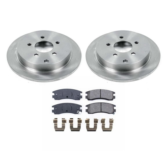 Ultimate Brakes Rear Ceramic Brake Pad and Rotor Kit with Hardware WM80598