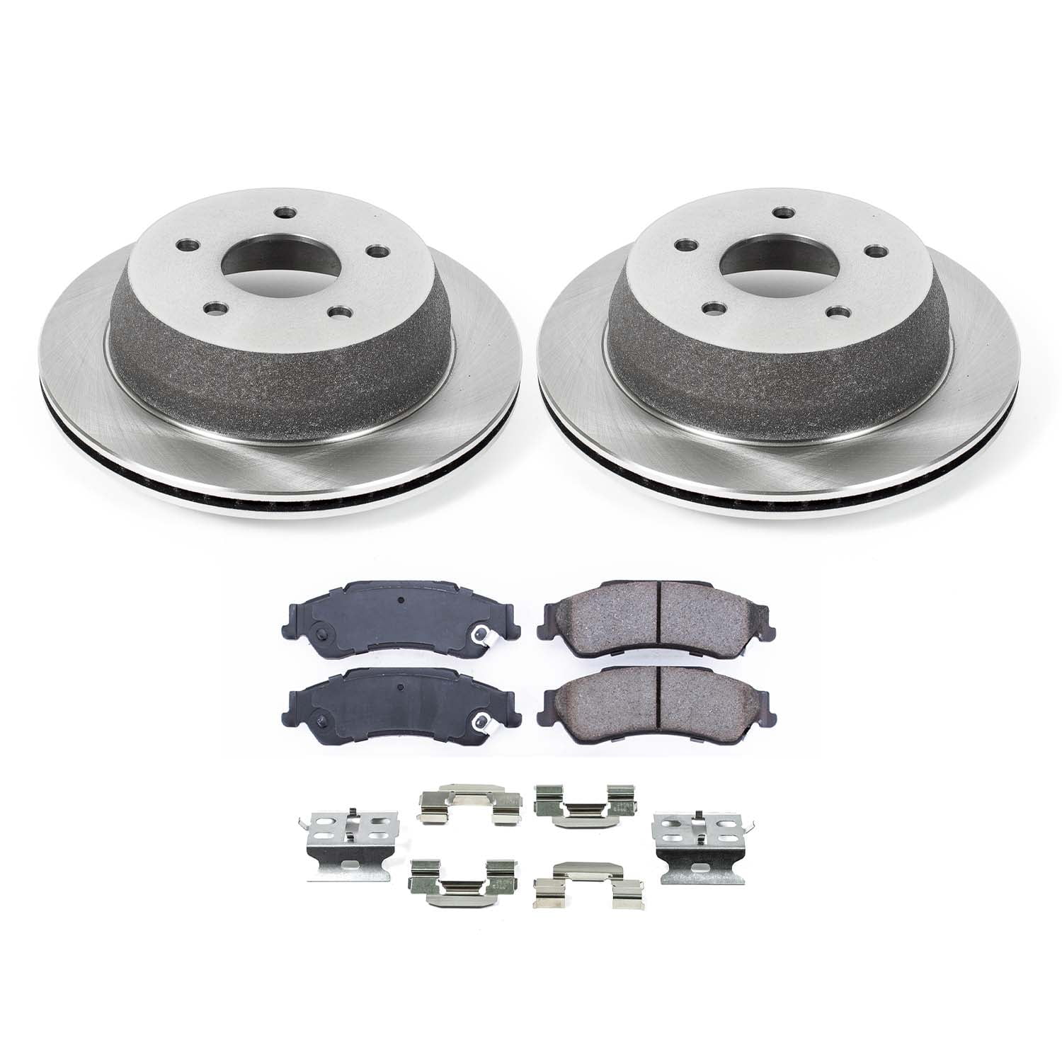 Ultimate Brakes Rear Ceramic Brake Pad and Rotor Kit with Hardware WM80641