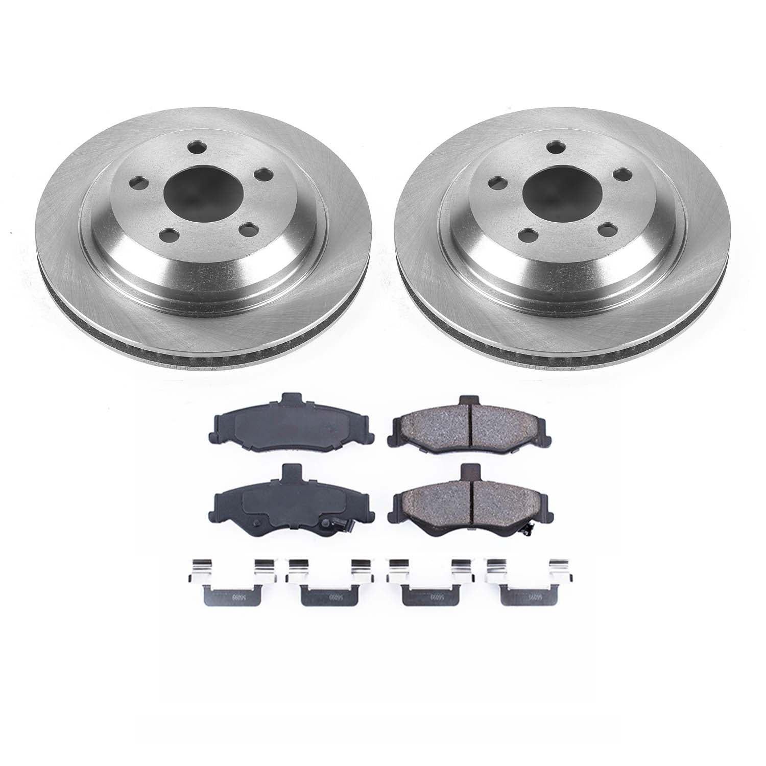 Ultimate Brakes Rear Ceramic Brake Pad and Rotor Kit with Hardware WM80655
