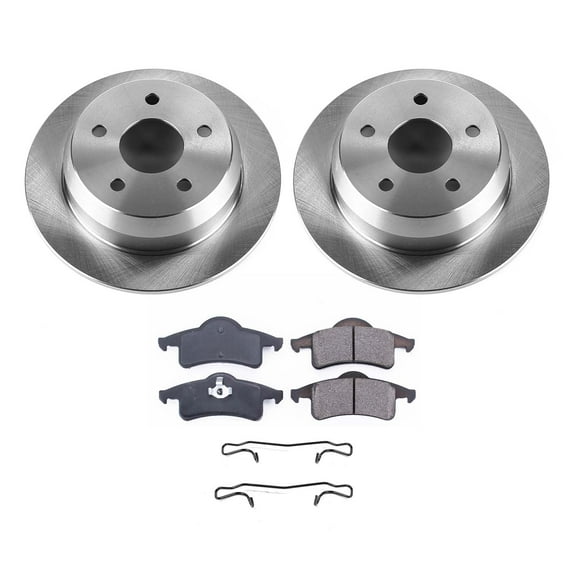 Ultimate Brakes Rear Ceramic Brake Pad and Rotor Kit with Hardware WM80694