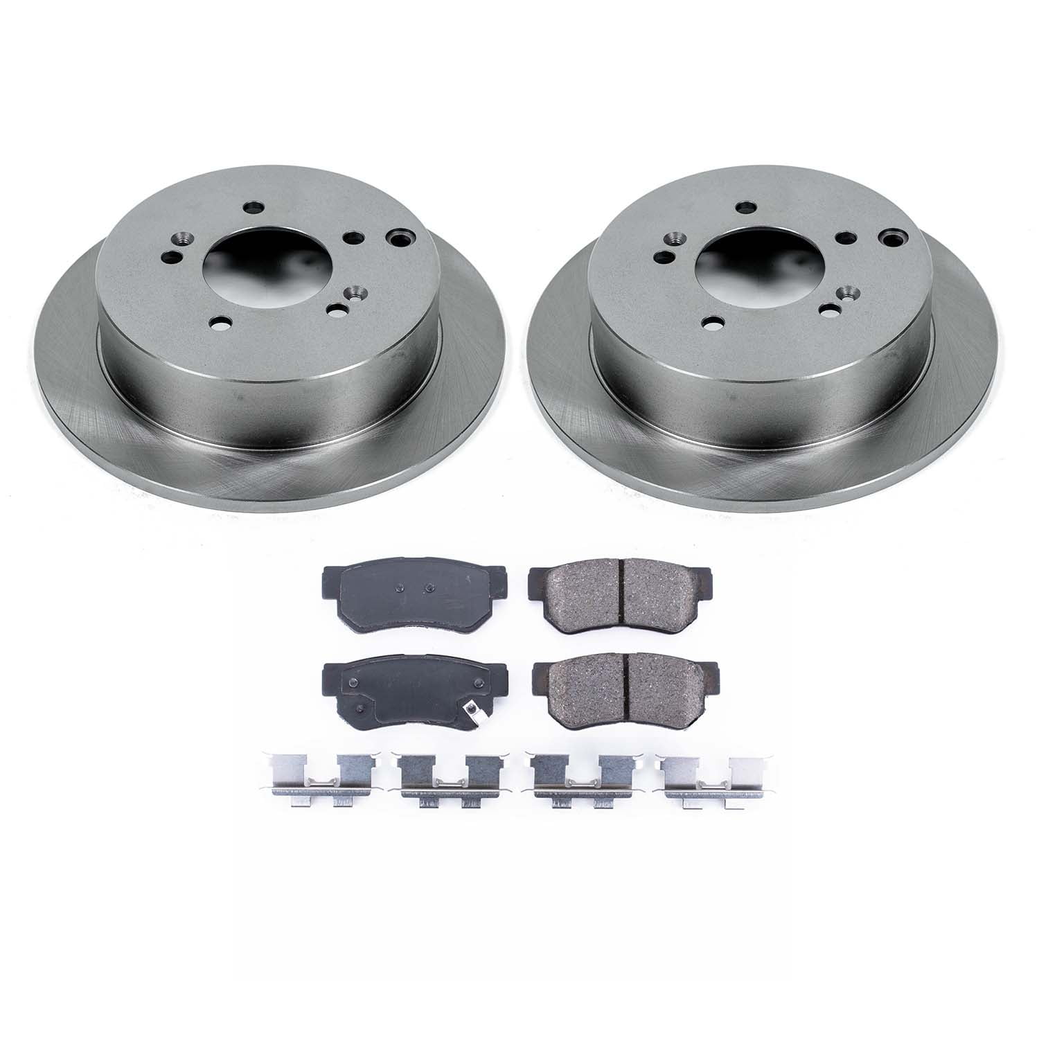 Ultimate Brakes Rear Ceramic Brake Pad and Rotor Kit with Hardware WM80709
