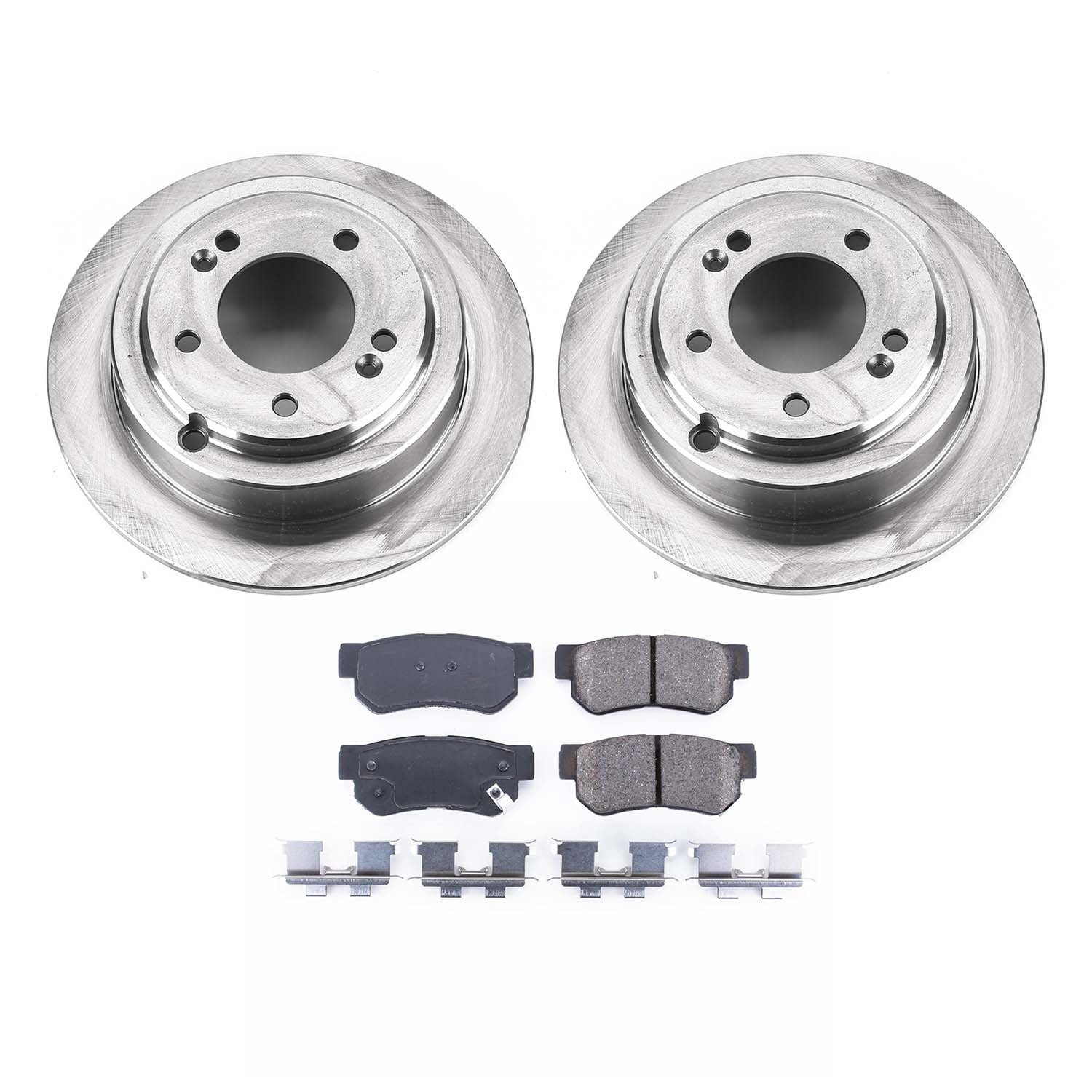 Ultimate Brakes Rear Ceramic Brake Pad and Rotor Kit with Hardware WM80711