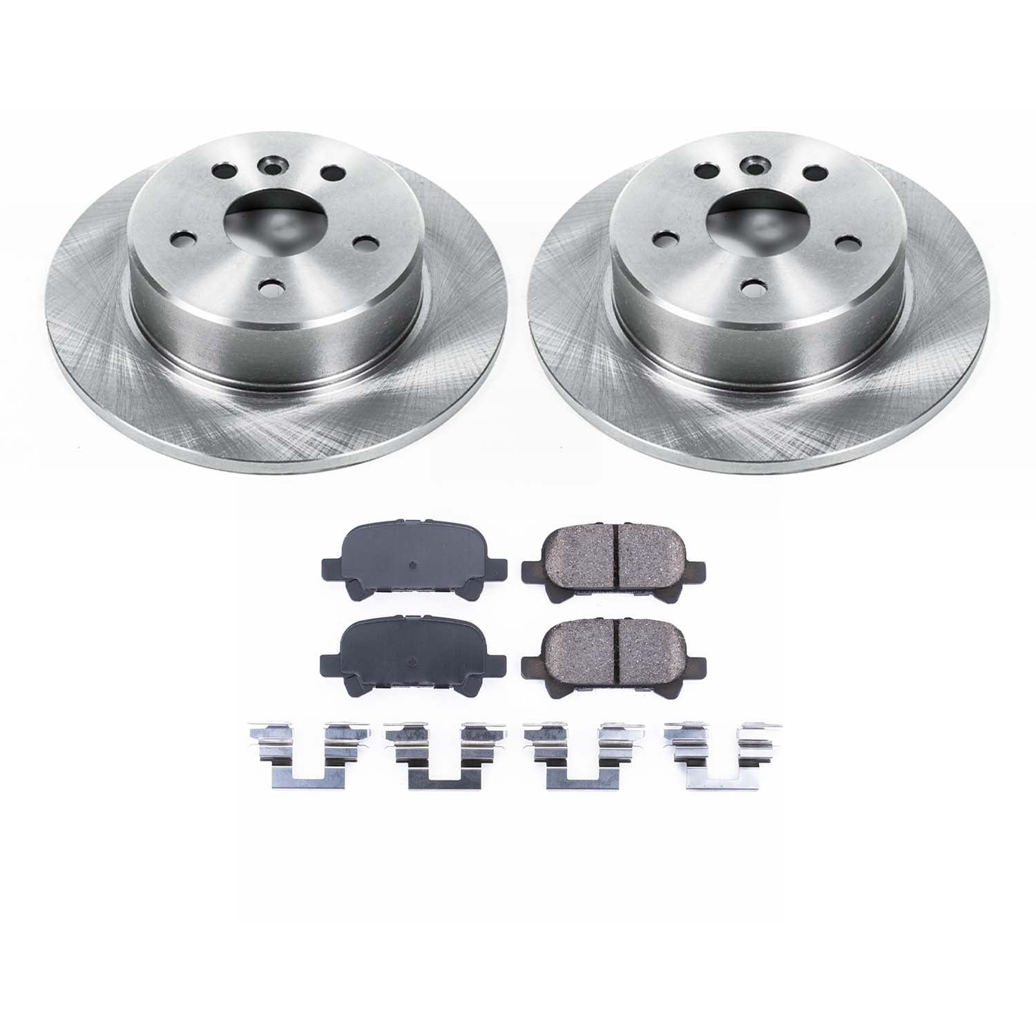 Ultimate Brakes Rear Ceramic Brake Pad and Rotor Kit with Hardware WM80733
