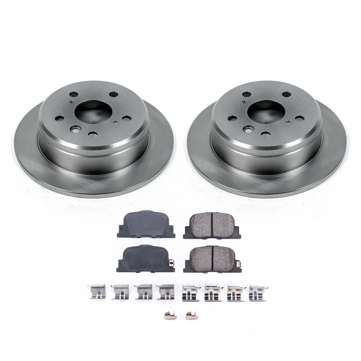 Ultimate Brakes Rear Ceramic Brake Pad and Rotor Kit with Hardware WM80753