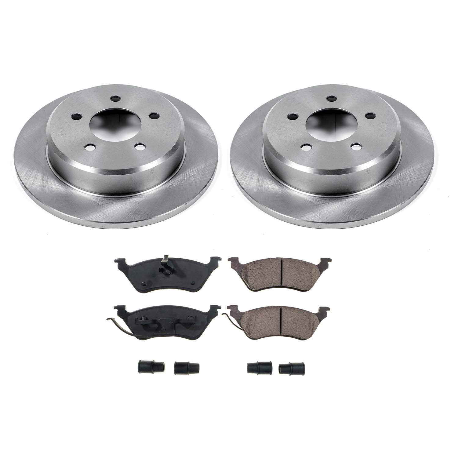 Ultimate Brakes Rear Ceramic Brake Pad and Rotor Kit with Hardware WM80790