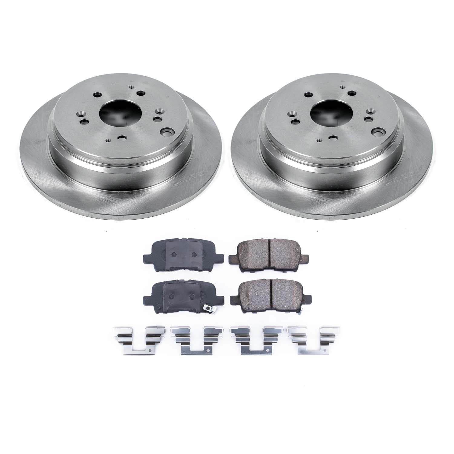 Ultimate Brakes Rear Ceramic Brake Pad and Rotor Kit with Hardware WM80798