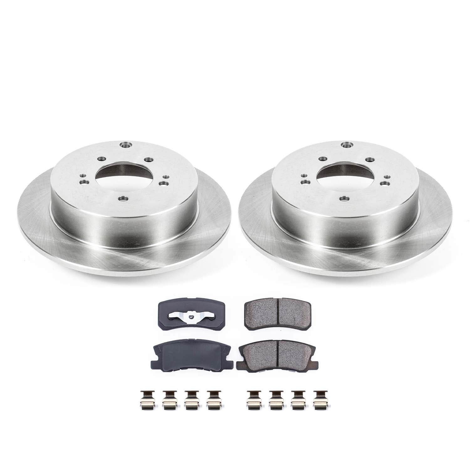 Ultimate Brakes Rear Ceramic Brake Pad and Rotor Kit with Hardware WM80813