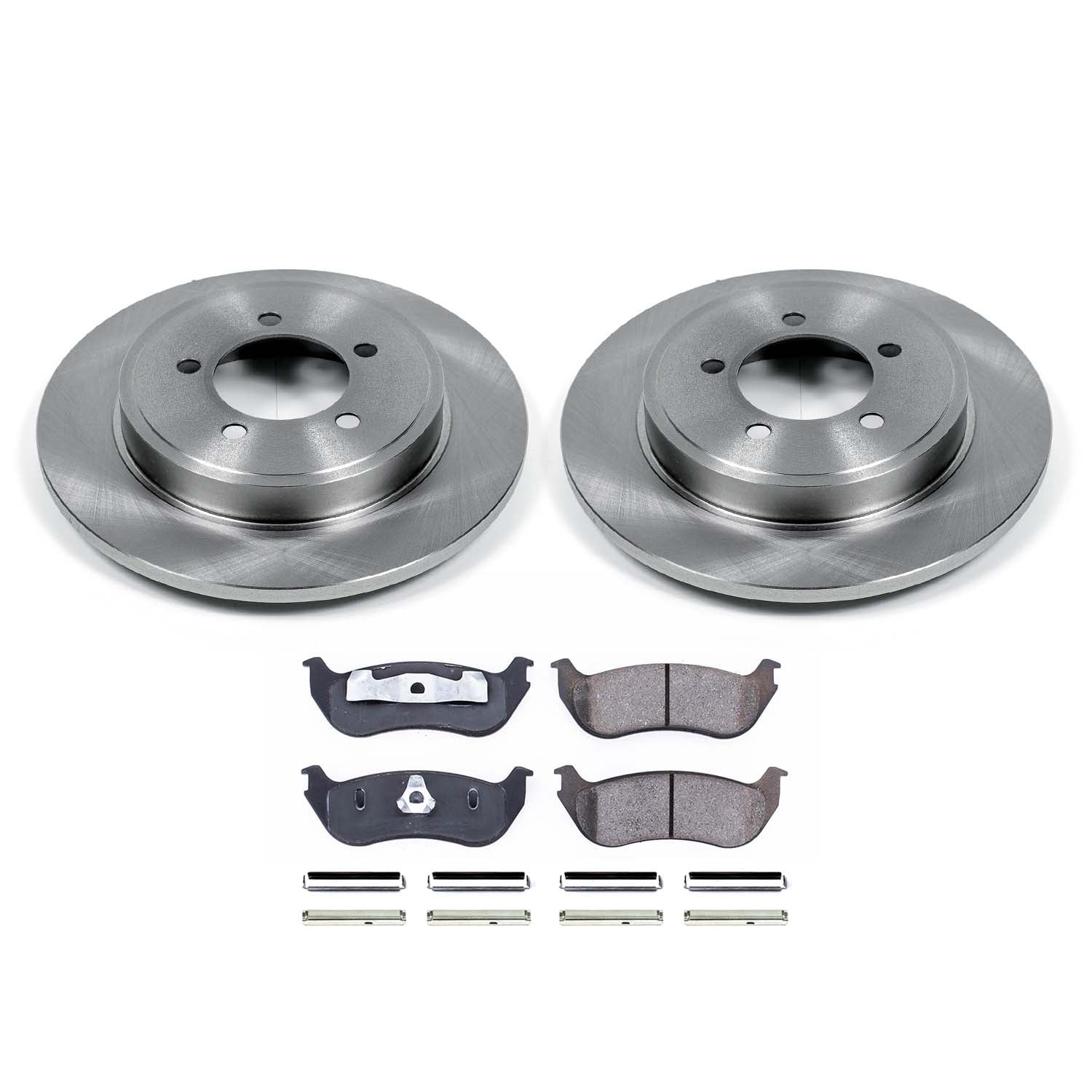 Ultimate Brakes Rear Ceramic Brake Pad and Rotor Kit with Hardware WM80827