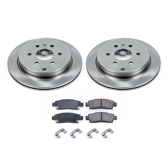 Ultimate Brakes Rear Ceramic Brake Pad and Rotor Kit with Hardware WM80835