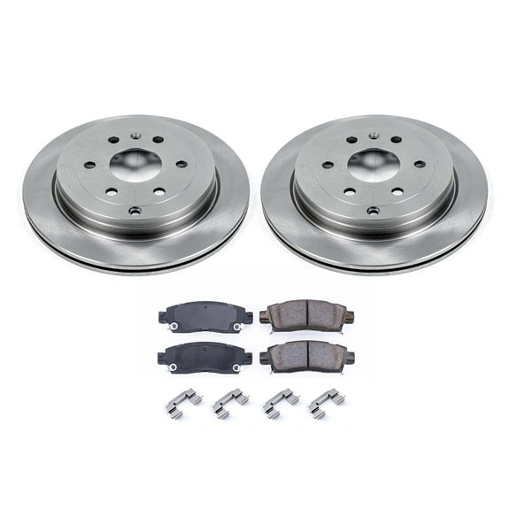 Ultimate Brakes Rear Ceramic Brake Pad and Rotor Kit with Hardware WM80835