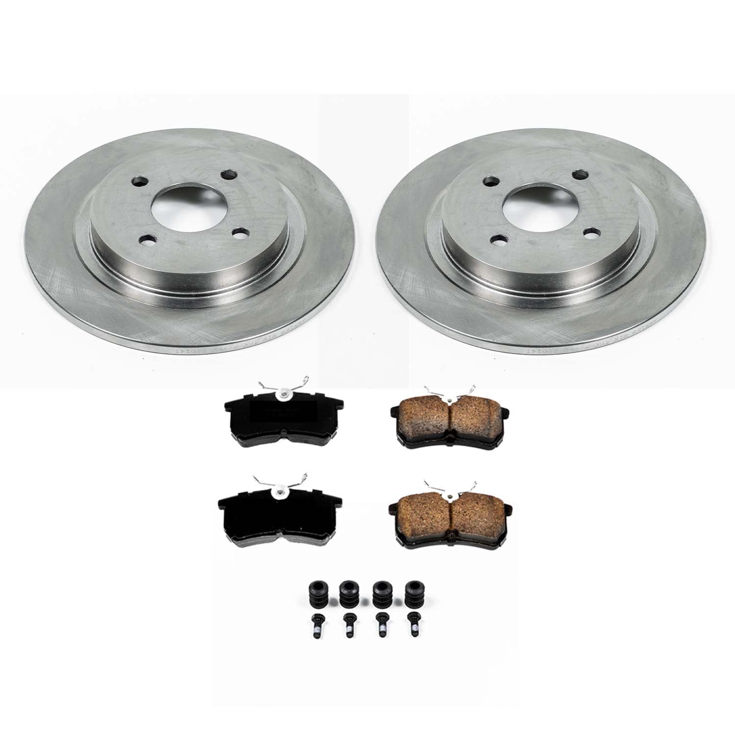 Ultimate Brakes Rear Ceramic Brake Pad and Rotor Kit with Hardware WM80842