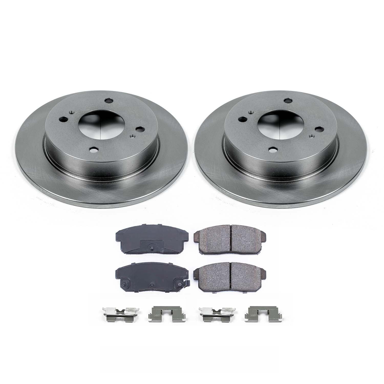Ultimate Brakes Rear Ceramic Brake Pad and Rotor Kit with Hardware WM80853