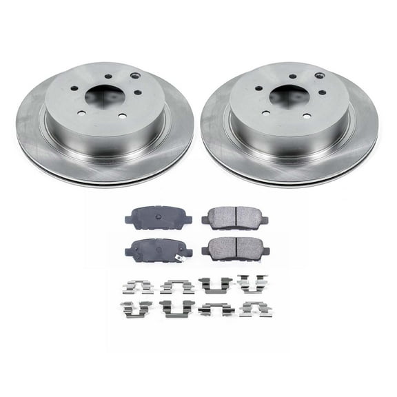 Ultimate Brakes Rear Ceramic Brake Pad and Rotor Kit with Hardware WM80858