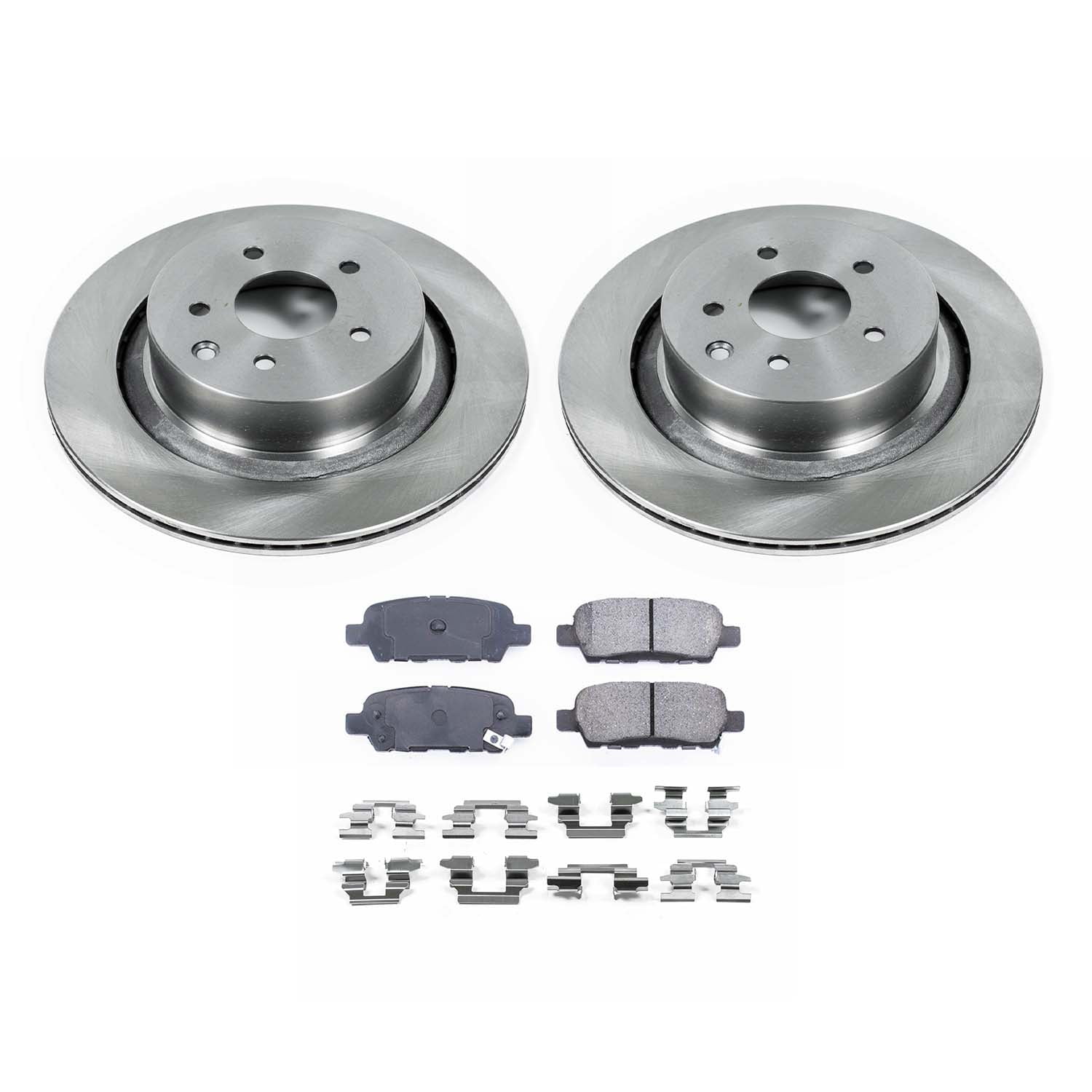 Ultimate Brakes Rear Ceramic Brake Pad and Rotor Kit with Hardware WM80859