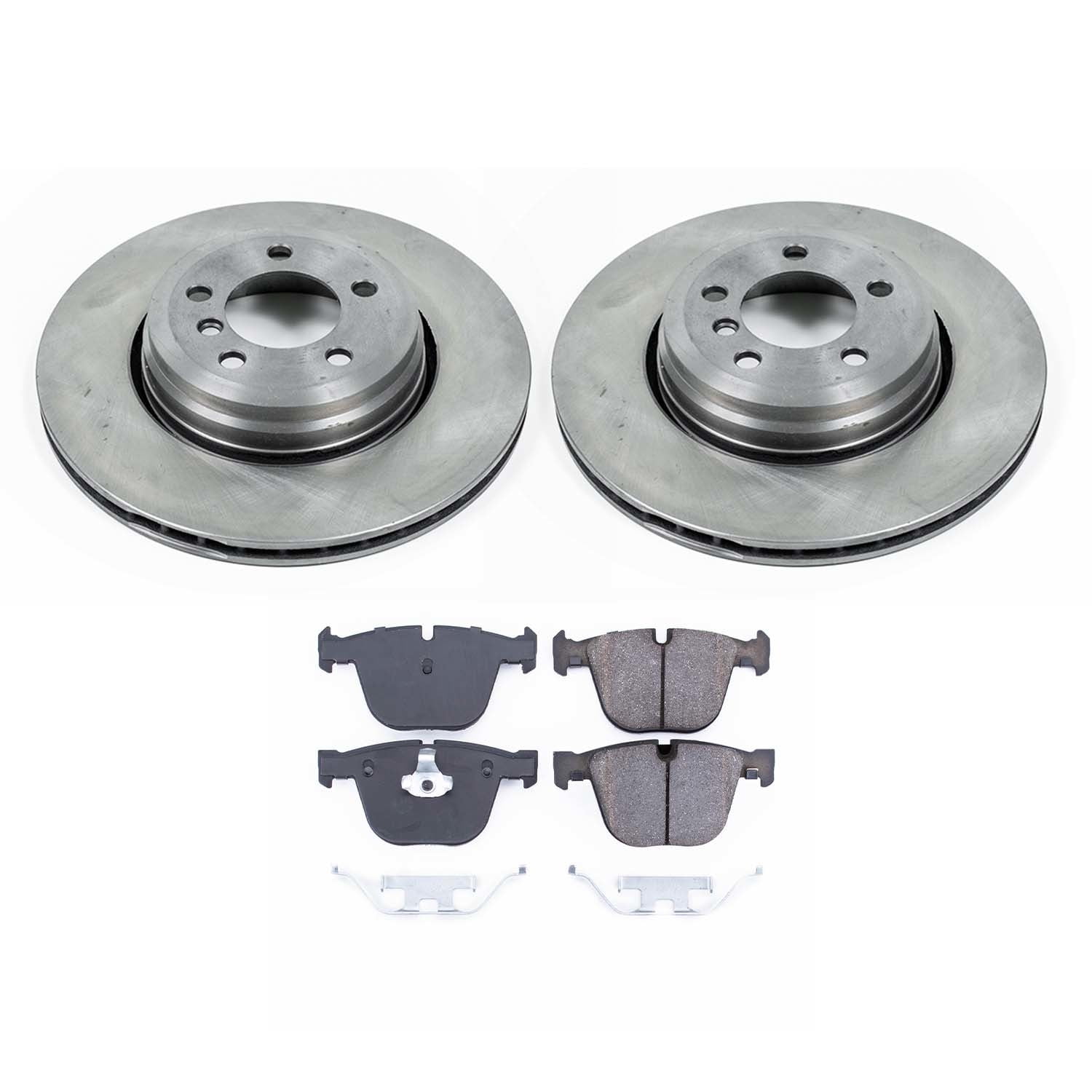 Ultimate Brakes Rear Ceramic Brake Pad and Rotor Kit with Hardware WM80884