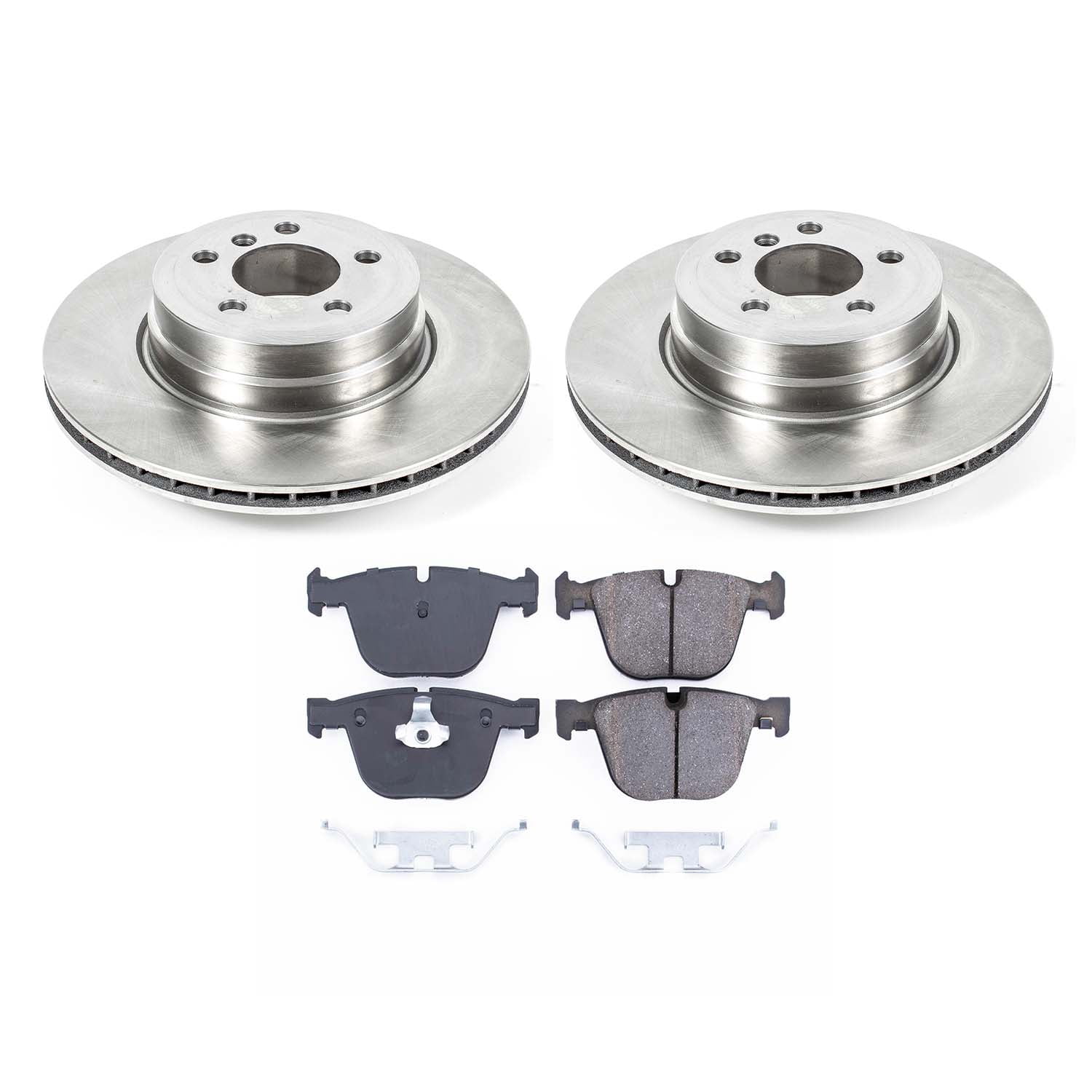 Ultimate Brakes Rear Ceramic Brake Pad and Rotor Kit with Hardware WM80977
