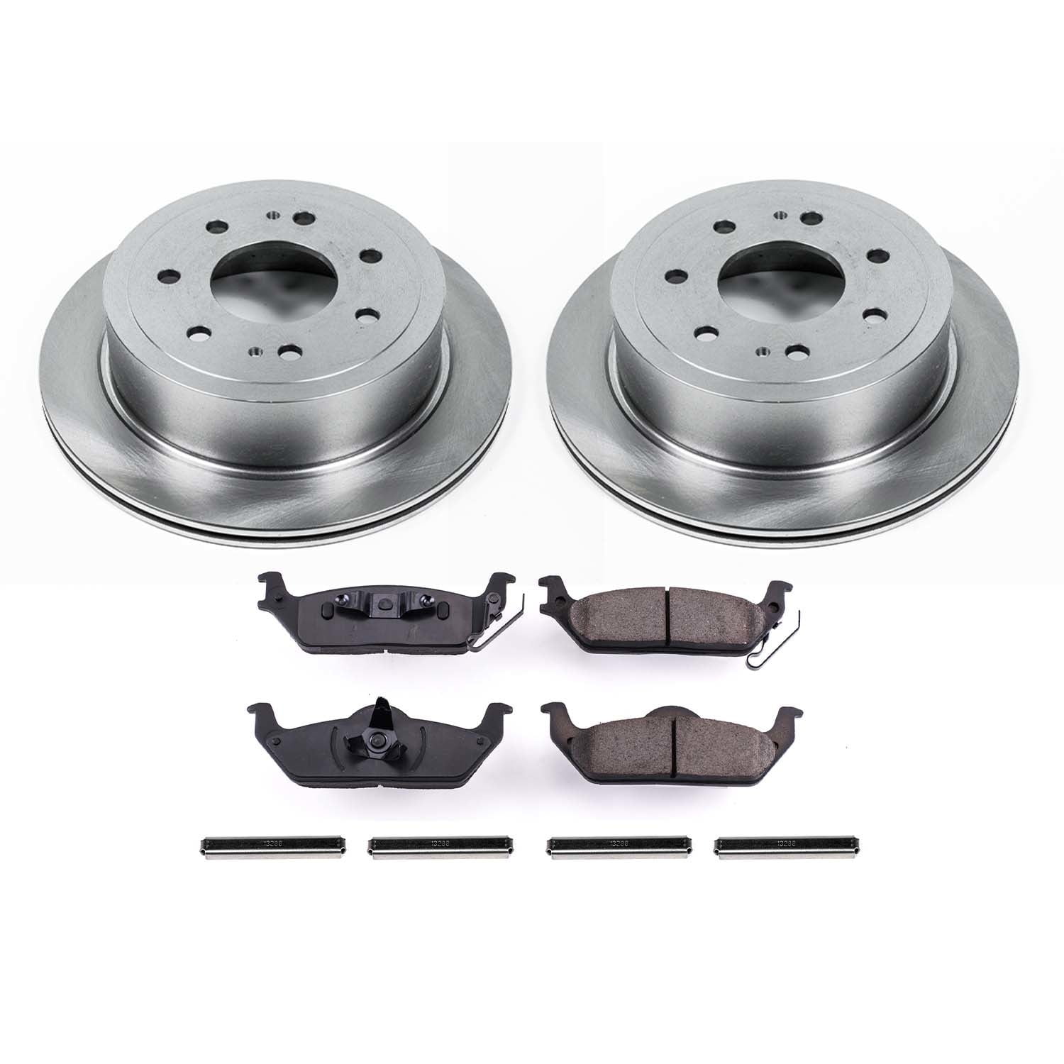 Ultimate Brakes Rear Ceramic Brake Pad and Rotor Kit with Hardware WM81551