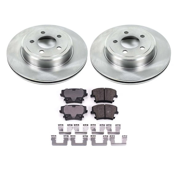 Ultimate Brakes Rear Semi-Metallic Brake Pad and Rotor Kit with Hardware WM80077