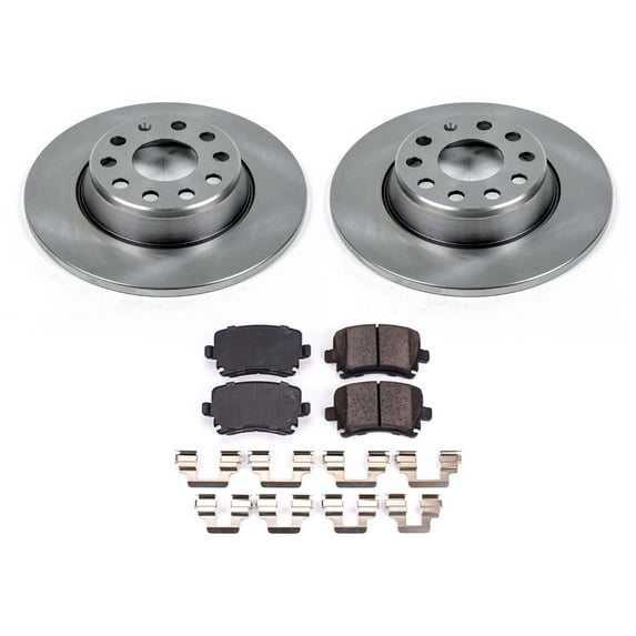 Ultimate Brakes Rear Semi-Metallic Brake Pad and Rotor Kit with Hardware WM80163