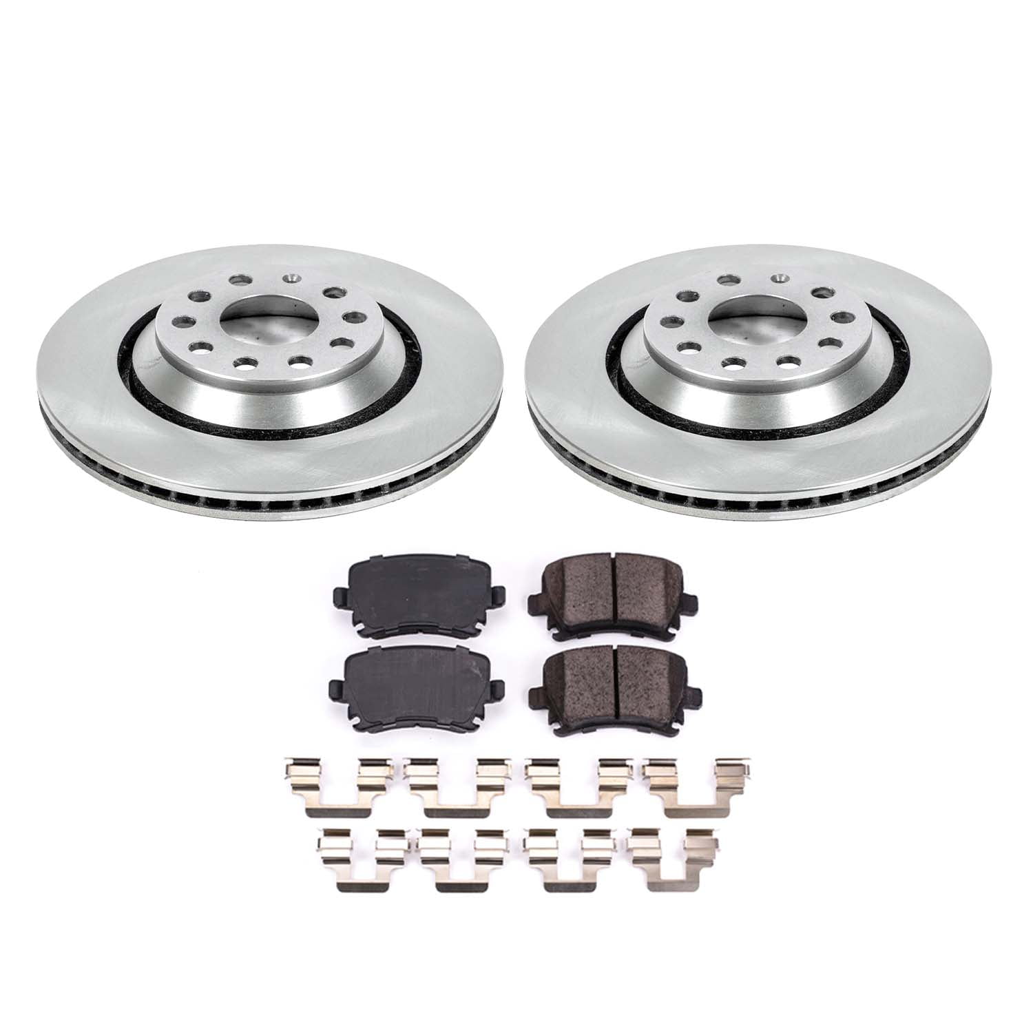 Ultimate Brakes Rear Semi-Metallic Brake Pad and Rotor Kit with Hardware WM80171